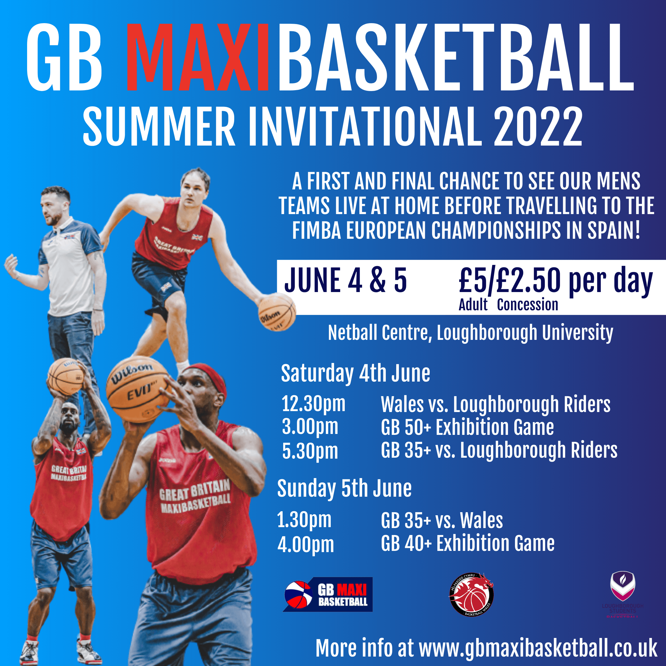 Great Britain Maxibasketball to host Wales at first ever Summer Invitational Basketball England